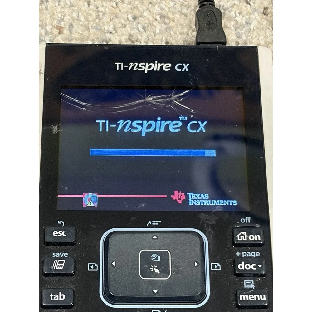 Texas Instruments TI-Nspire CX Graphing Calculator w/Cord ,no Cover, See Pics*